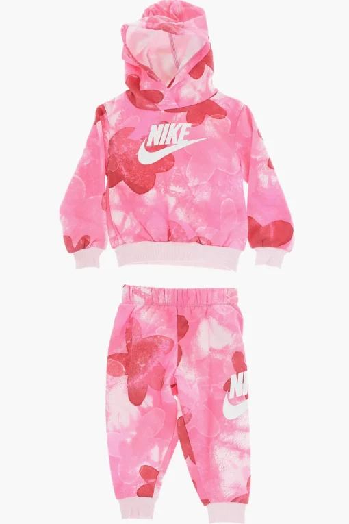 Outlet Set Felpa Hoodie e Joggers in Cotone Felpato Abbigliamento