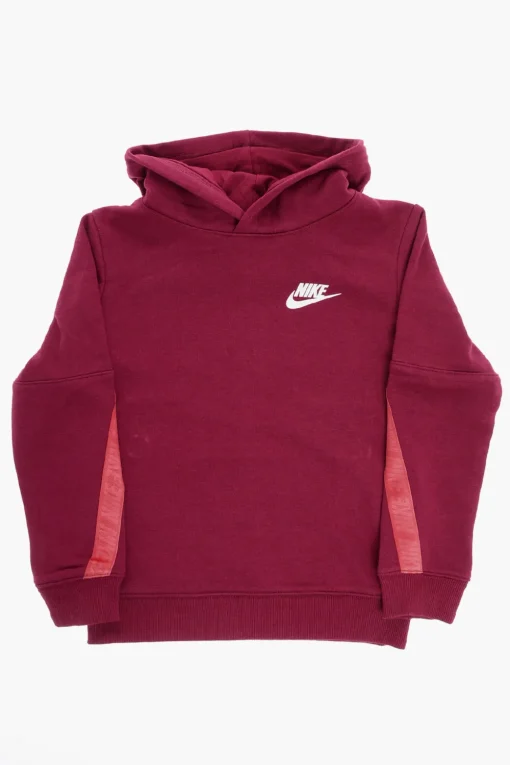 New Set Felpa Hoodie e Joggers Tape Fit con Bande Logate Bambino Abbigliamento