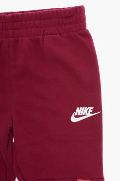 New Set Felpa Hoodie e Joggers Tape Fit con Bande Logate Bambino Abbigliamento