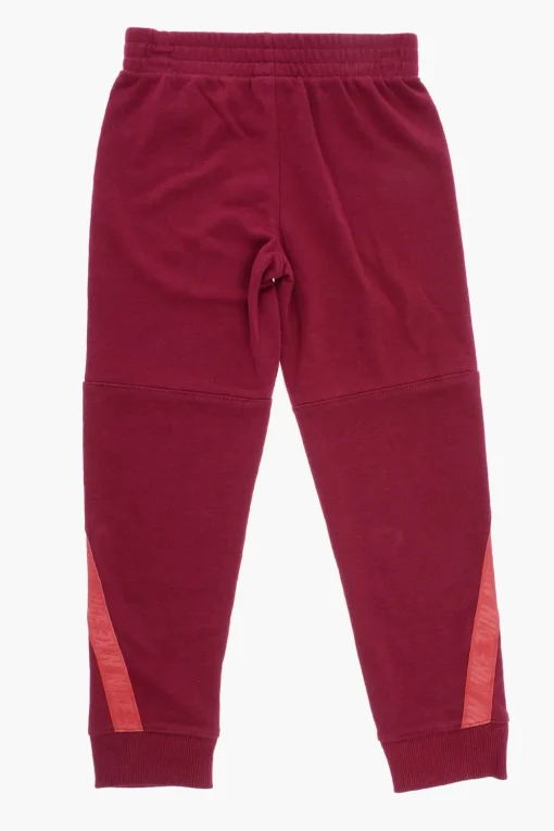 New Set Felpa Hoodie e Joggers Tape Fit con Bande Logate Bambino Abbigliamento