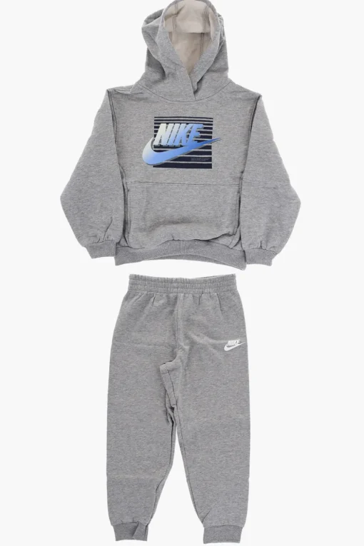 Fashion Set Felpa Hoodie GRADIENT FUTURA e Joggers in Misto Cotone Felpato Bambino Abbigliamento