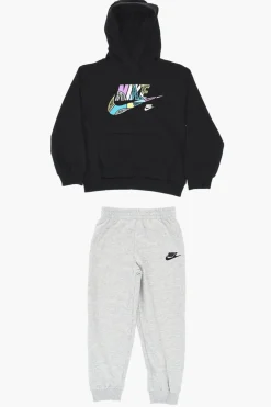 Outlet Set Felpa Hoodie OUTSIDE e Joggers In Misto Cotone Bambino Abbigliamento