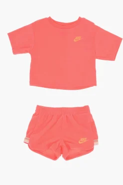 Hot Set LETS ROLL T-shirt e Shorts Fluo in Spugna Abbigliamento