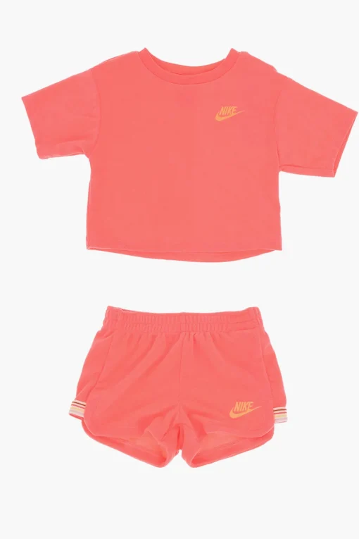 Hot Set LETS ROLL T-shirt e Shorts Fluo in Spugna Abbigliamento
