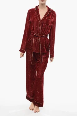 Set Pigiama in Velluto con Motivo Costellazione>SLEEPWALKER Sale