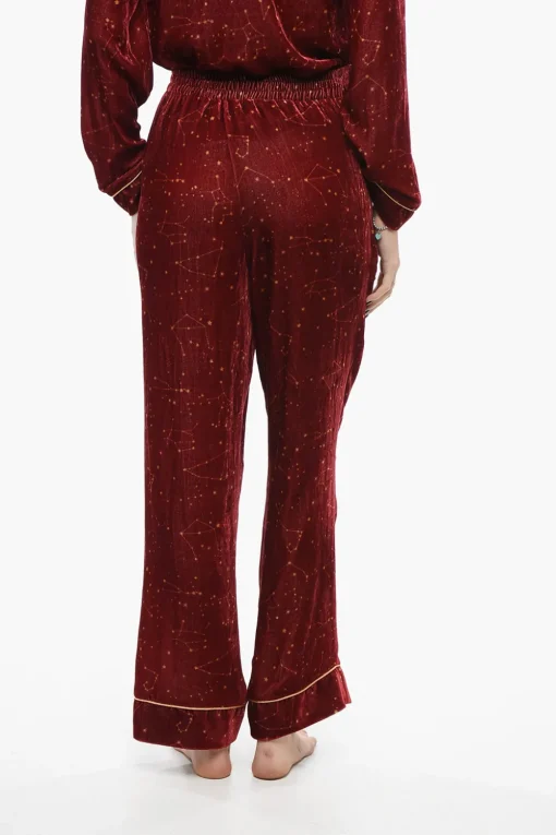 Set Pigiama in Velluto con Motivo Costellazione>SLEEPWALKER Sale
