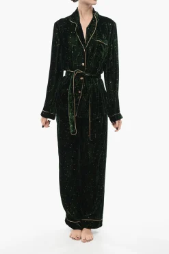 Set Pigiama in Velluto con Motivo Costellazione>SLEEPWALKER Online