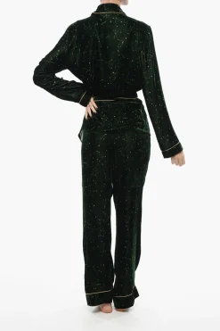 Set Pigiama in Velluto con Motivo Costellazione>SLEEPWALKER Online