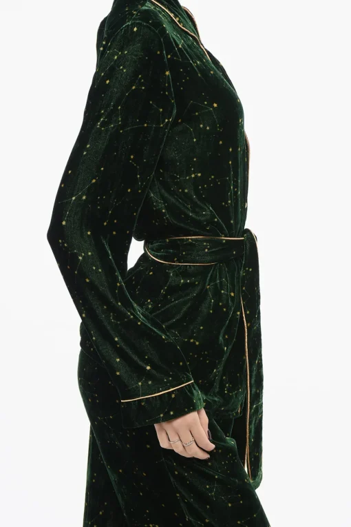 Set Pigiama in Velluto con Motivo Costellazione>SLEEPWALKER Online