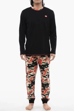Set Pigiama Lungo UMSET-WILLIAM in Cotone Stretch>Diesel Fashion