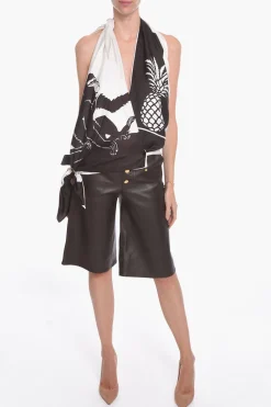 Set SEMIPLONGE Composto da Top in Seta e Shorts in Pelle>Bottega Veneta Hot