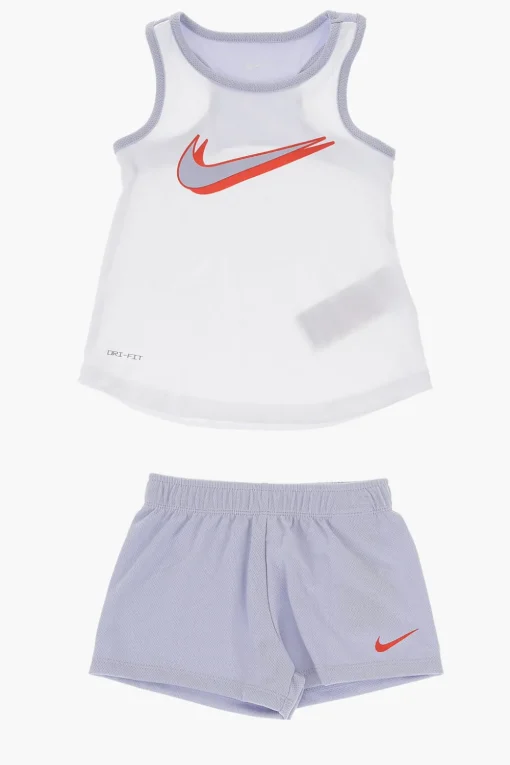 Clearance Set Tank Top e Shorts Traforati Abbigliamento