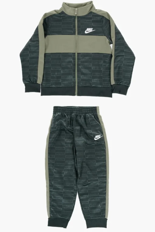 Set TEXTURED CLUB Felpa e Joggers con Logo All-Over>Nike KIDS Discount