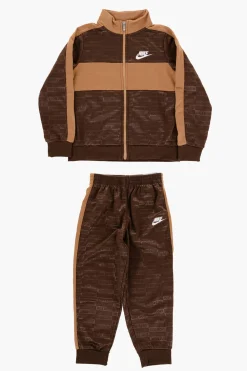 New Set TEXTURED CLUB Felpa e Joggers con Logo All-Over Bambino Abbigliamento
