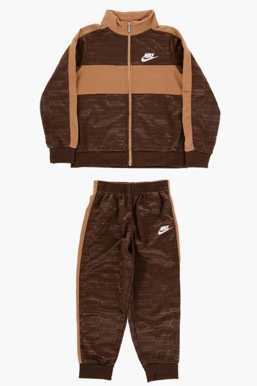 New Set TEXTURED CLUB Felpa e Joggers con Logo All-Over Bambino Abbigliamento