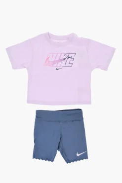 Discount Set T-Shirt e Shorts con Logo Stampato Abbigliamento