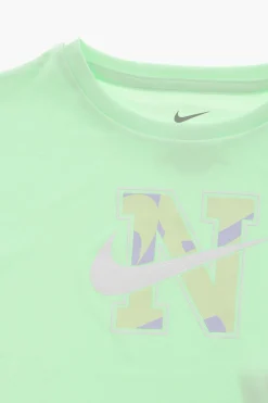 Set T-Shirt e Shorts Dri-Fit con Logo Stampato></noscript>Nike KIDS Best