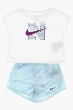 Outlet Set T-Shirt e Shorts Dri-Fit con Logo Stampato Abbigliamento