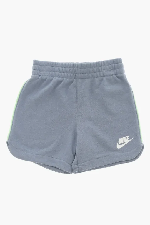 Clearance Set T-Shirt e Shorts in Misto Cotone con Logo Stampato Bambino Abbigliamento