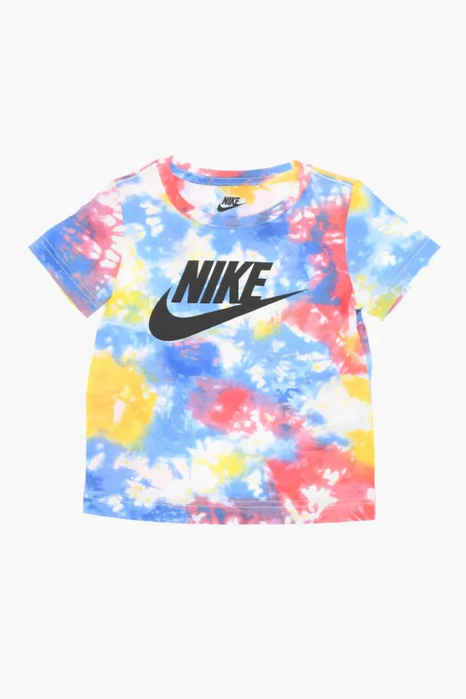 Fashion Set T-shirt Effetto Tie Dye e Shorts Bambino Abbigliamento