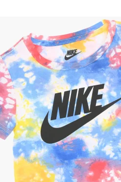 Fashion Set T-shirt Effetto Tie Dye e Shorts Bambino Abbigliamento
