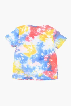 Fashion Set T-shirt Effetto Tie Dye e Shorts Bambino Abbigliamento