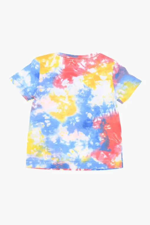 Fashion Set T-shirt Effetto Tie Dye e Shorts Bambino Abbigliamento