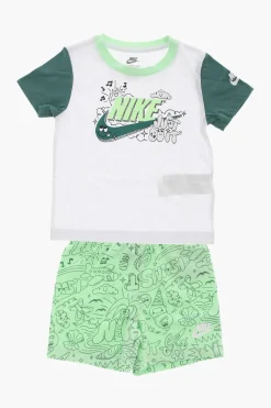 Online Set T-Shirt Girocollo e Shorts Stampati Bambino Abbigliamento