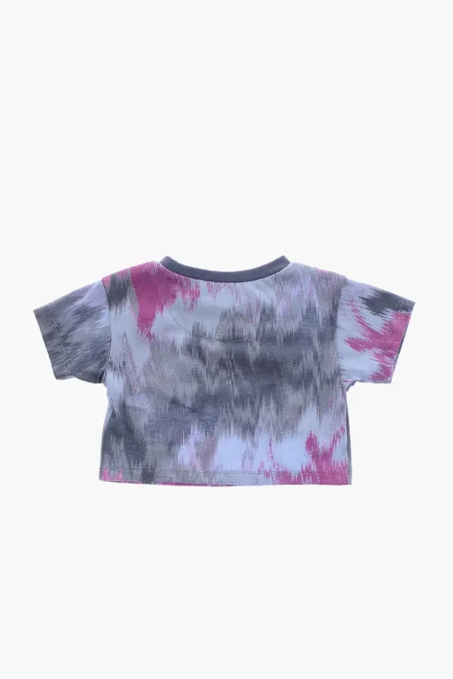 Set T-Shirt Girocollo e Shorts Ciclista con Logo Stampato>Nike KIDS Discount