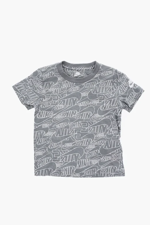 Set T-shirt Girocollo Logo All Over e Shorts>Nike KIDS Clearance