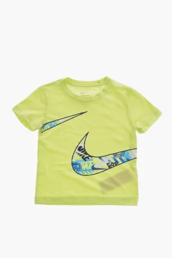 Set T-shirt Girocollo Stampata e Shorts in Mesh>Nike KIDS Discount