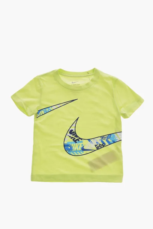 Set T-shirt Girocollo Stampata e Shorts in Mesh>Nike KIDS Discount