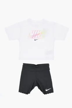 Set T-shirt Girocollo SWOOSH MOTION e Shorts Biker>Nike KIDS Clearance