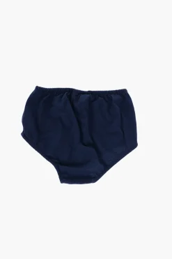 Set Vestito a Pieghe con Righe Bicolore e Bloomer>Polo Ralph Lauren Kids New