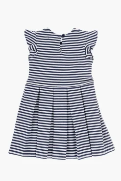 Set Vestito a Pieghe con Righe Bicolore e Bloomer></noscript>Polo Ralph Lauren Kids New