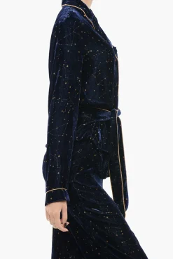 Seta Pigiama in Velluto con Motivo Costellazione></noscript>SLEEPWALKER Outlet
