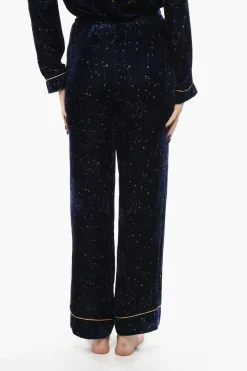 Seta Pigiama in Velluto con Motivo Costellazione></noscript>SLEEPWALKER Outlet