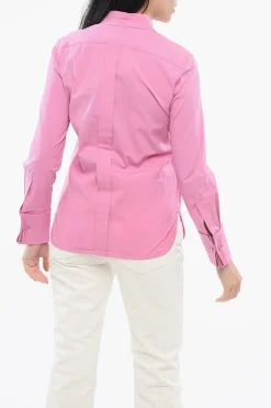 Outlet SFILATA Camicia in Cotone Stretch FRANCIA con Doppio Polsino Donna Camicie