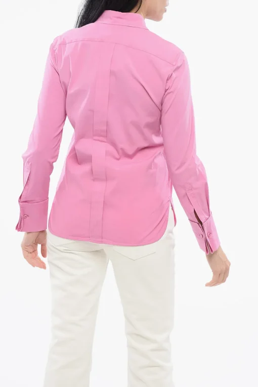 Outlet SFILATA Camicia in Cotone Stretch FRANCIA con Doppio Polsino Donna Camicie