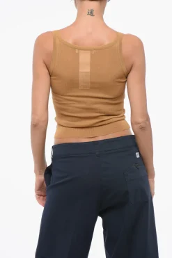 Sale SFILATA Tank Top BASTIA in Seta a Costine Donna T-Shirts E Tops