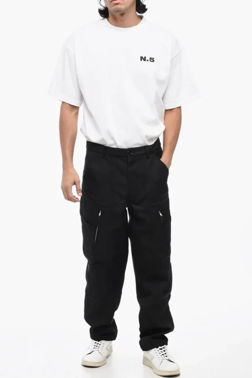Online SHIRT Pantaloni Cargo in Twill con Passanti Uomo Pantaloni