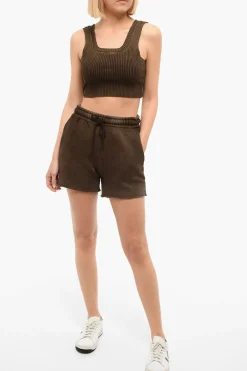 Discount Short Sfrangiati con Coulissse Donna Pantaloni