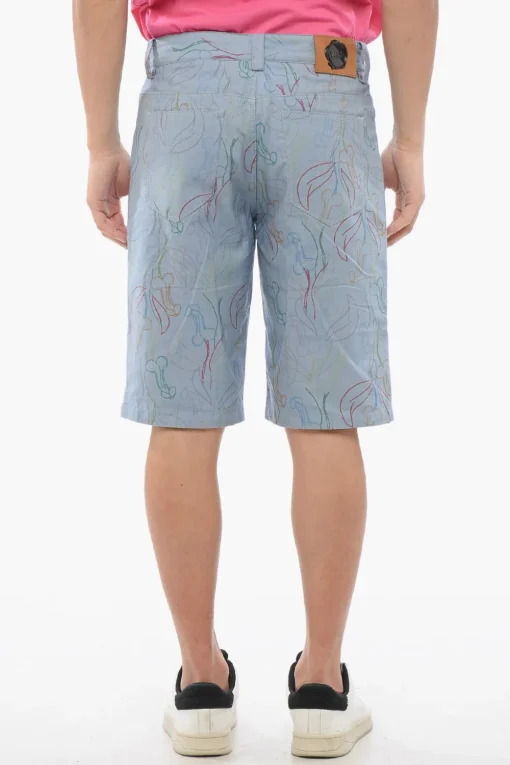 Shorts 5 Tasche in Cotone Stampato>Viktor & Rolf Sale