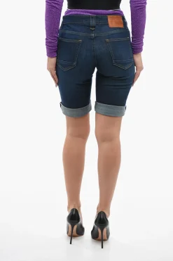 Shorts a 5 Tasche in Denim Stretch>Woolrich Discount
