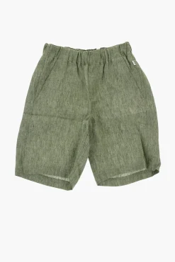 Sale Shorts a 3 Tasche in Lino con Elastico in Vita Bambino Abbigliamento