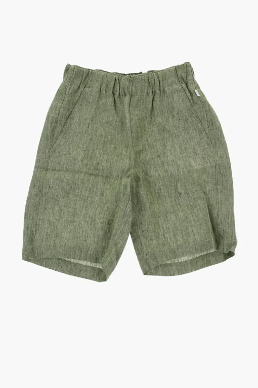 Sale Shorts a 3 Tasche in Lino con Elastico in Vita Bambino Abbigliamento