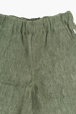 Sale Shorts a 3 Tasche in Lino con Elastico in Vita Bambino Abbigliamento