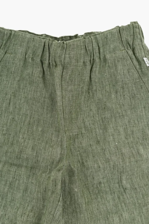 Sale Shorts a 3 Tasche in Lino con Elastico in Vita Bambino Abbigliamento