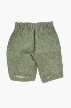 Sale Shorts a 3 Tasche in Lino con Elastico in Vita Bambino Abbigliamento
