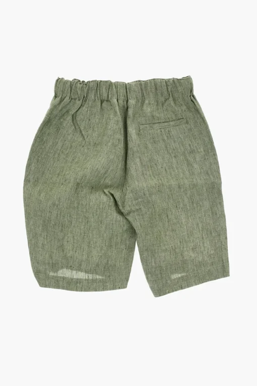 Sale Shorts a 3 Tasche in Lino con Elastico in Vita Bambino Abbigliamento